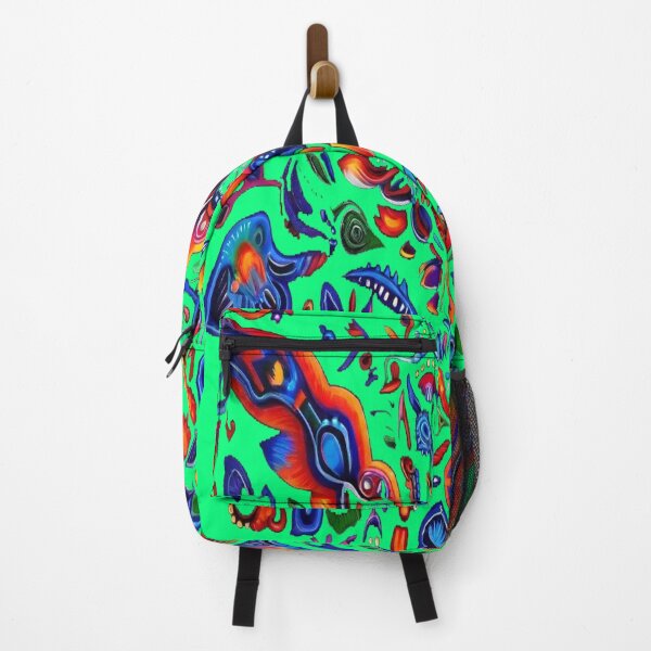 Item preview, Huichol art aesthetic asymetric by AI designed and sold by Atelier-Arcano.