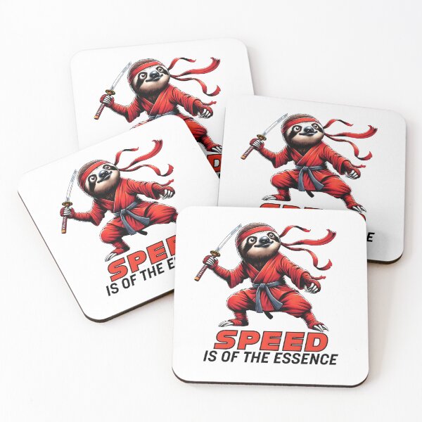 Item preview, Ninja Sloth "Speed is of the Essence" Unique Design designed and sold by ThreadofHonor.
