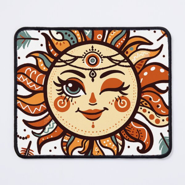 Item preview, Boho Enchanted Celestial Sun Mystical Astro Artwork designed and sold by ElLocoMus.