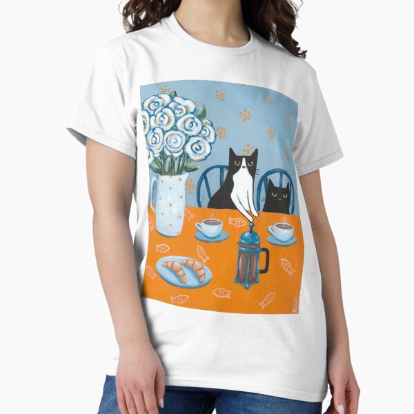 Item preview, French Press Kaffeekatzen designed and sold by KilkennyCat Art.