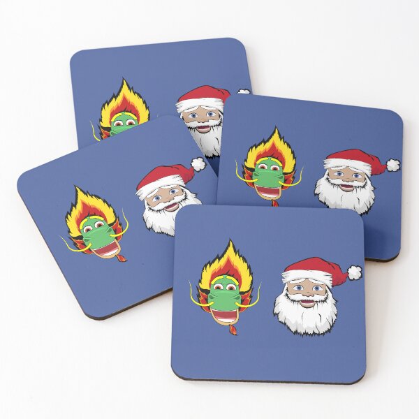 Item preview, Cool Dragon and Secret Santa Claus Sticker pattern, Year of the Dragon designed and sold by Flyart8.