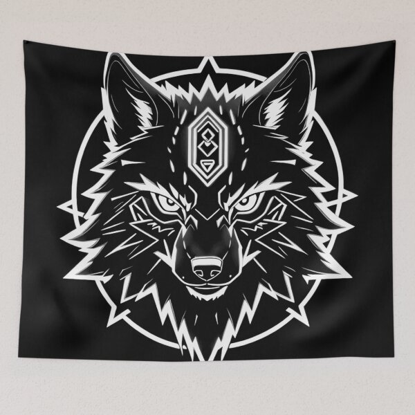 Item preview, Black And White Wolf designed and sold by Gabriela McDaniel.
