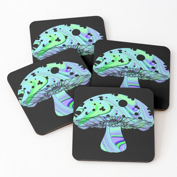 Item preview, MINTY TRIPPY MUSHROOM  designed and sold by SavvyAbiArt.