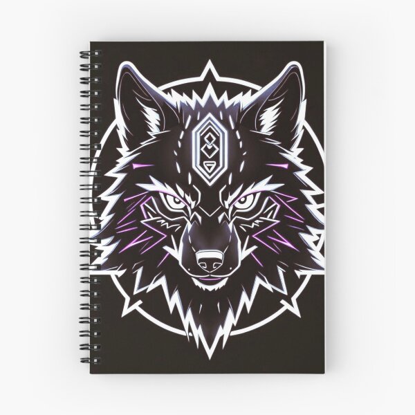 Item preview, Black, White and Purple  Wolf designed and sold by Gabriela McDaniel.