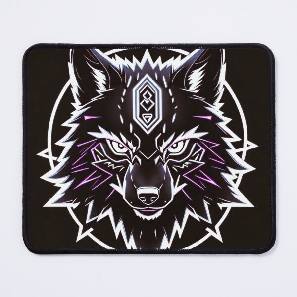 Item preview, Black, White and Purple  Wolf designed and sold by Gabriela McDaniel.