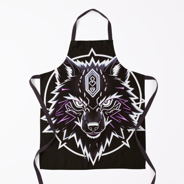 Item preview, Black, White and Purple Wolf designed and sold by Gabriela McDaniel.