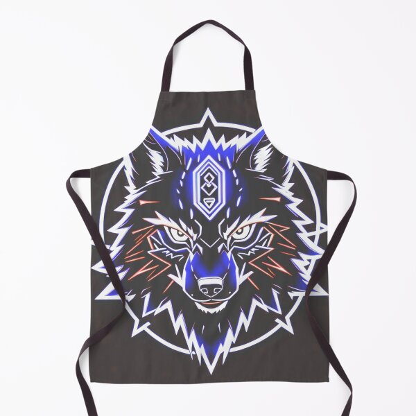 Item preview, Neon Blue And Black Wolf designed and sold by Gabriela McDaniel.