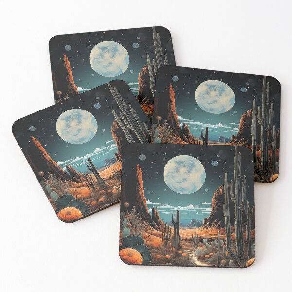 Item preview, Surreal collage, fantasy landscape with cacti designed and sold by Chantay-Design.