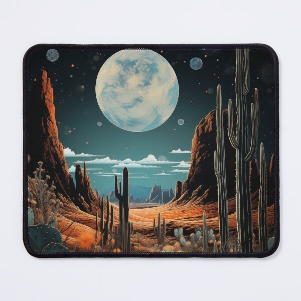 Item preview, Surreal collage, fantasy landscape with cacti designed and sold by Chantay-Design.