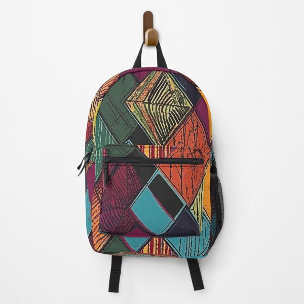 Item preview, Rustic Diamond Pattern - Colorful Retro Design designed and sold by HausKatz.