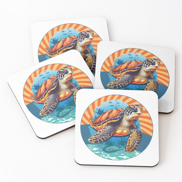 Item preview, Sea Turtle Colorful Seaturtle Sunset designed and sold by gillys.