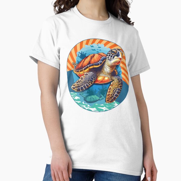 Item preview, Sea Turtle Colorful Seaturtle Sunset designed and sold by gillys.