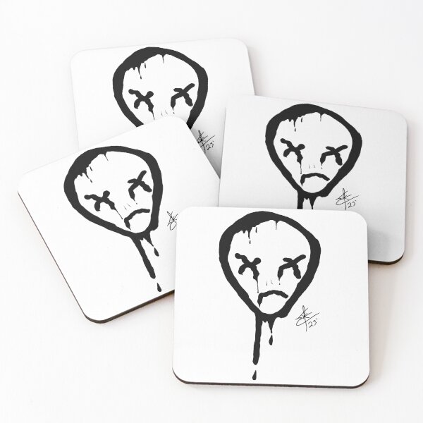 Item preview, Graphiti Alien Head in Black Ink designed and sold by eXo-Designs.
