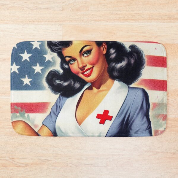Item preview, Vintage Nurse Pin-Up designed and sold by PulpVintage.