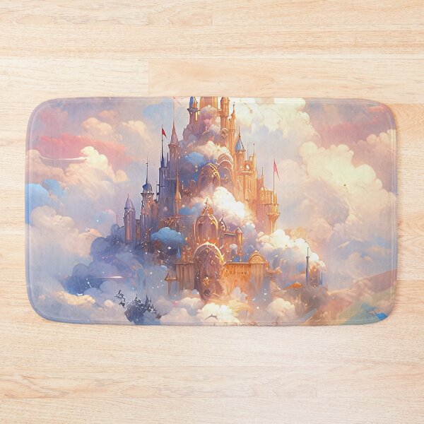 Item preview, Fantasy Magical Cloud Kingdom Castle designed and sold by bubblegoth.