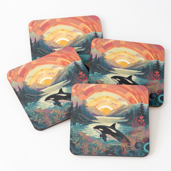 Item preview, Orca in a geometric dreamland! designed and sold by Dream Circuit .