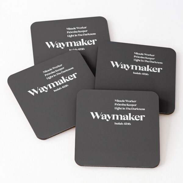 Item preview, Isaiah 42:16 Waymaker Christian Quote designed and sold by cidolopez.