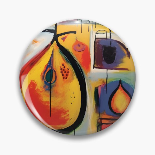 Item preview, FIGS Whimsical Fusion- Exploring the Spectrum of Surreal Pop Art with Bold Brushstrokes designed and sold by OlfactoART Studio.