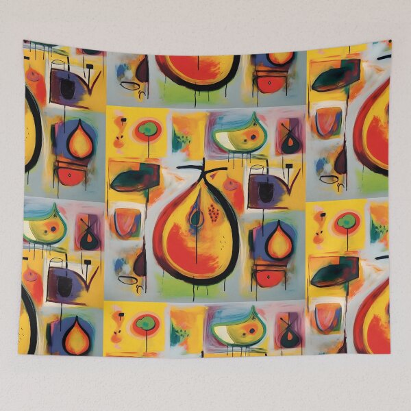 Item preview, FIGS Whimsical Fusion- Exploring the Spectrum of Surreal Pop Art with Bold Brushstrokes designed and sold by OlfactoART Studio.