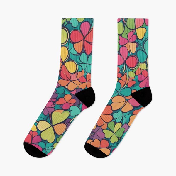 Item preview, Abstract Colorful Clover Pattern designed and sold by calibrit.