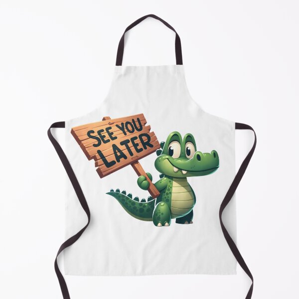 Item preview, See You Later Alligator - Charming Cartoon Funny Saying Design designed and sold by ThreadofHonor.