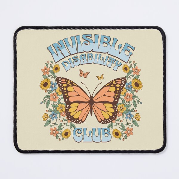 Item preview, Invisible Disability Club Shirt Funny Hidden Illness Retro Butterfly designed and sold by PUFFYP.