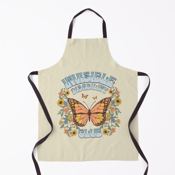 Item preview, Invisible Disability Club Shirt Funny Hidden Illness Retro Butterfly designed and sold by PUFFYP.