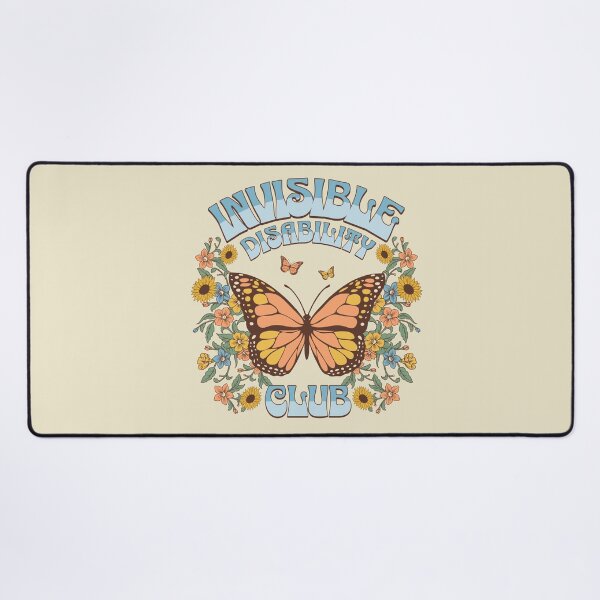 Item preview, Invisible Disability Club Shirt Funny Hidden Illness Retro Butterfly designed and sold by PUFFYP.