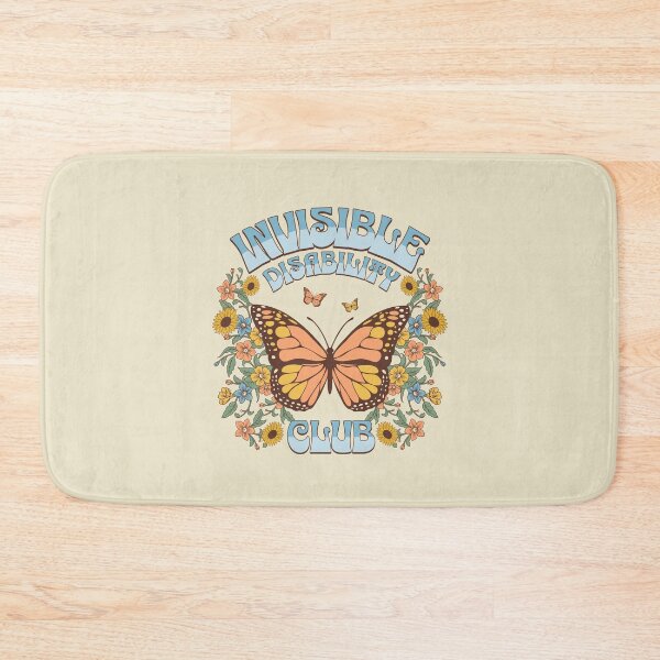Item preview, Invisible Disability Club Shirt Funny Hidden Illness Retro Butterfly designed and sold by PUFFYP.