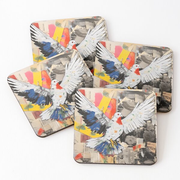 Item preview, Urban Wings- Neo Expressionist Tale of the Peace Dove in Graffiti Art designed and sold by OlfactoART Studio.