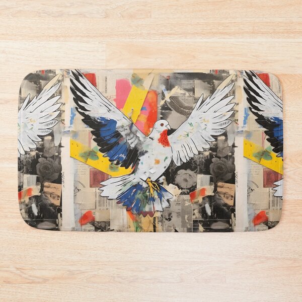 Item preview, Urban Wings- Neo Expressionist Tale of the Peace Dove in Graffiti Art designed and sold by OlfactoART Studio.