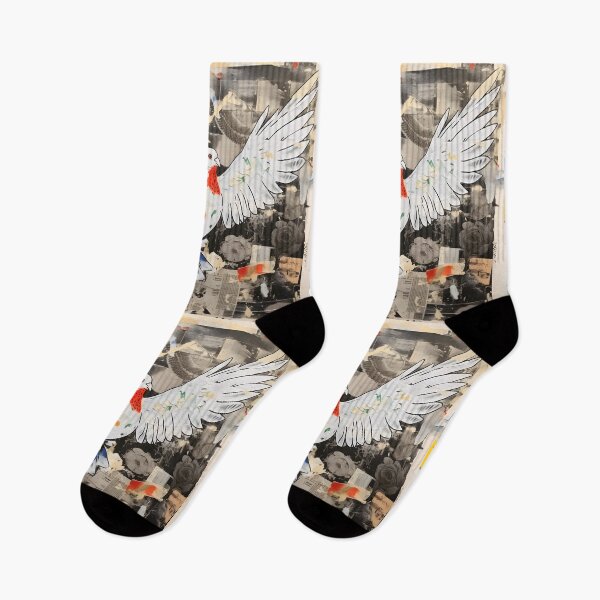 Item preview, Urban Wings- Neo Expressionist Tale of the Peace Dove in Graffiti Art designed and sold by OlfactoART Studio.