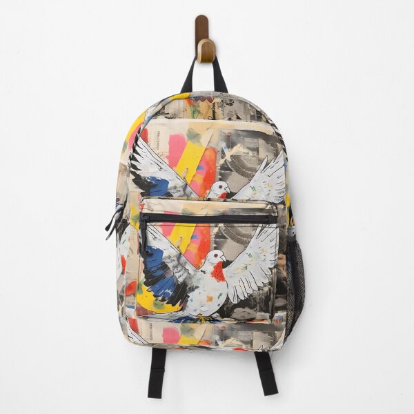 Item preview, Urban Wings- Neo Expressionist Tale of the Peace Dove in Graffiti Art designed and sold by OlfactoART Studio.