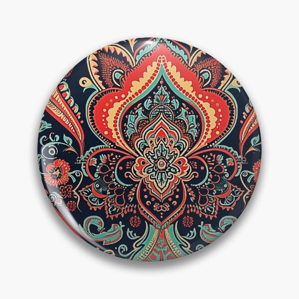 Item preview, Mehndi Pattern - Intricate Colorful Design designed and sold by HausKatz.