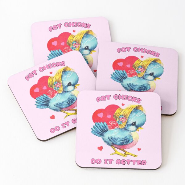 Item preview, Fat Chicks do it Better Cute Body Positivity Valentines Day designed and sold by PUFFYP.