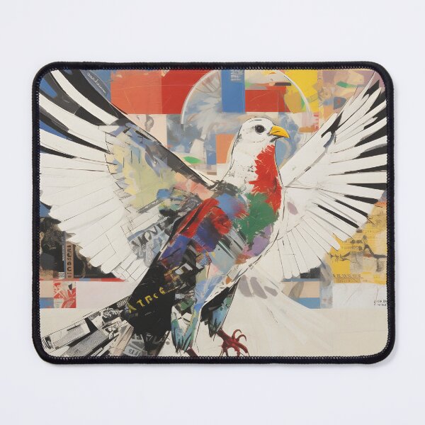 Item preview, Peace Dove Graffiti Serenity- Contemporary Echoes in Peaceful Flight - A Neo-Expressionist Perspective designed and sold by OlfactoART Studio.