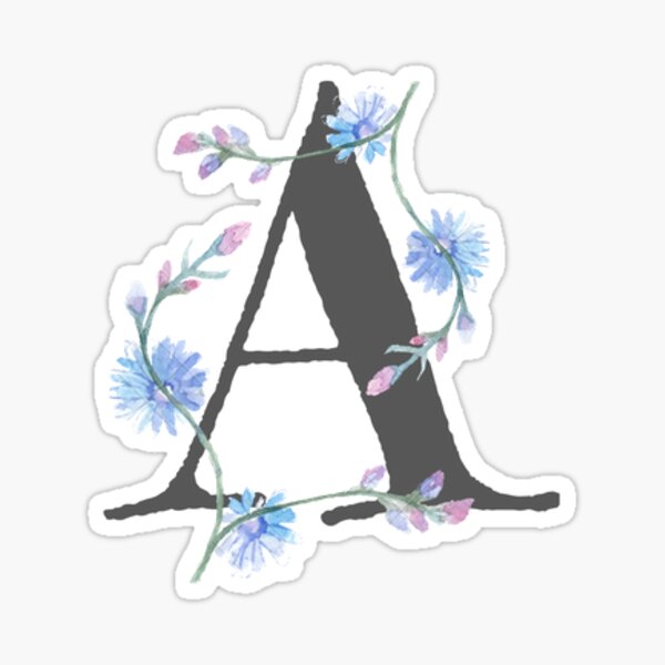 Item preview, Flowery 'A' designed and sold by vmiro.