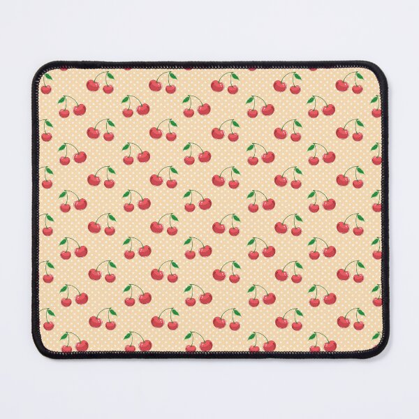 Item preview, cherry print yellow designed and sold by Suelen Ferreira.