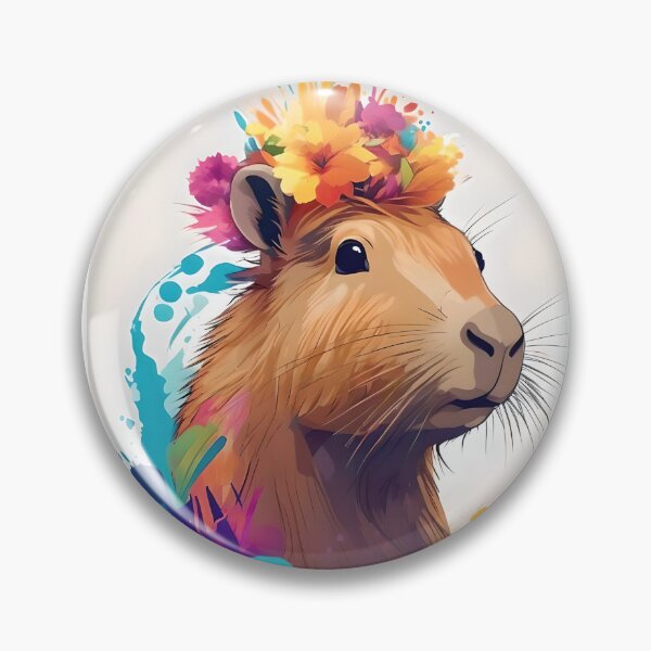 Item preview, Capybara colorful modern artwork  designed and sold by Studio12866.