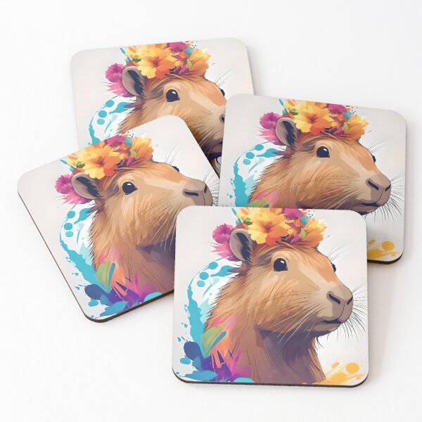 Item preview, Capybara colorful modern artwork  designed and sold by Studio12866.