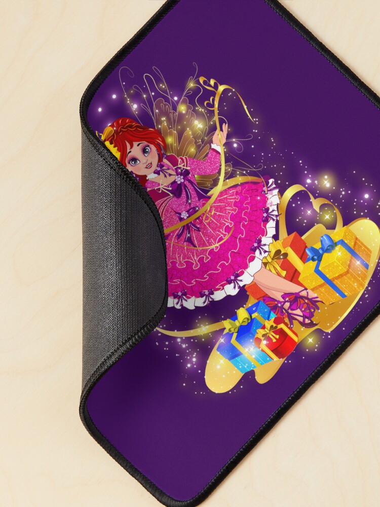 Thumbnail 2 of 5, Mouse Pad, Ruby the Ribbon Fairy Loves Ribbon designed and sold by FairyBookClub.