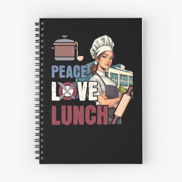 Item preview, School Kitchen Peace Love Lunch Lady designed and sold by Printed-Memes.