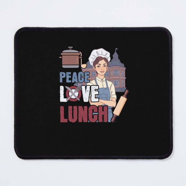 Item preview, School Kitchen Peace Love Lunch Lady designed and sold by Printed-Memes.