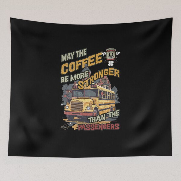 Item preview, Coffee Enthusiast School Bus Driver designed and sold by Printed-Memes.