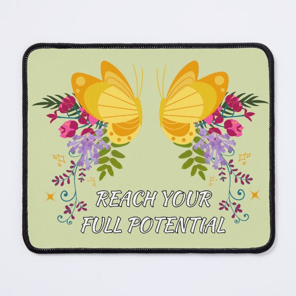 Item preview, Reach Your Full Potential Butterfly and Flowers designed and sold by Quote Gallery.