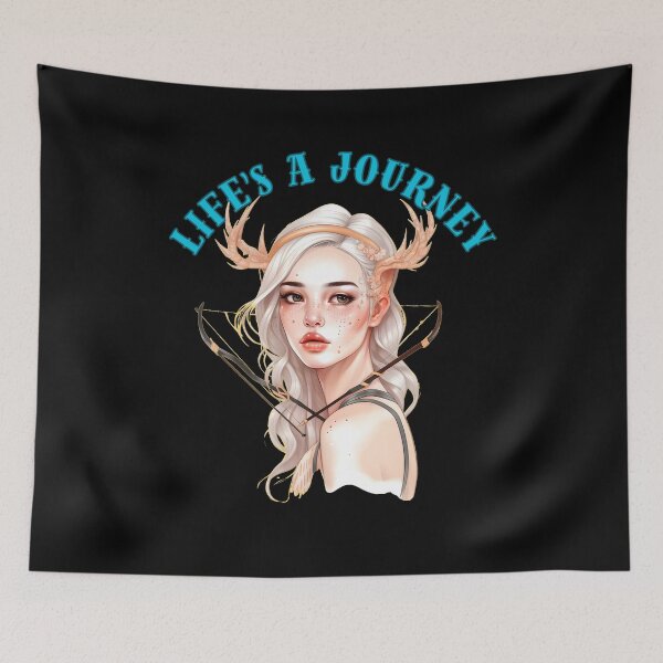 Item preview, Life's A Journey. sagittarius quote designed and sold by ZodiacWonders.