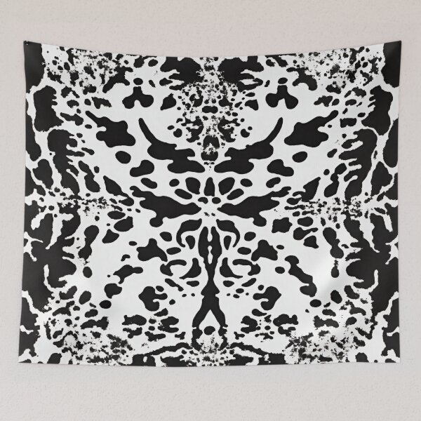 Item preview, Abstract Gothic Black and White Ink Splotch Design  designed and sold by AnimaliaStar.