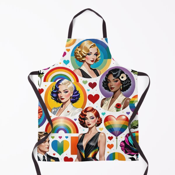 Item preview, Vintage Lesbian Fashion: Art Deco Elegance LGBTQ Pride designed and sold by whimsiqueer.