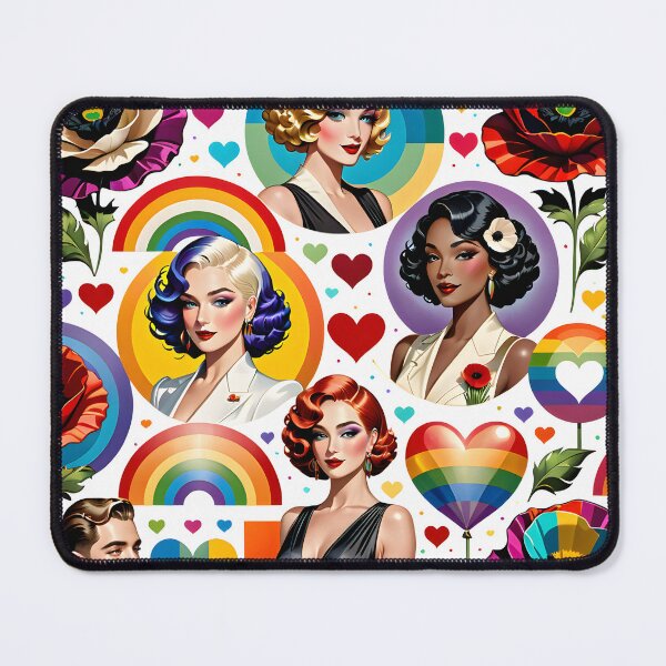 Item preview, Vintage Lesbian Fashion: Art Deco Elegance LGBTQ Pride designed and sold by whimsiqueer.