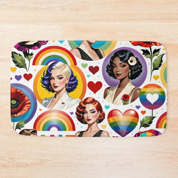Item preview, Vintage Lesbian Fashion: Art Deco Elegance LGBTQ Pride designed and sold by whimsiqueer.